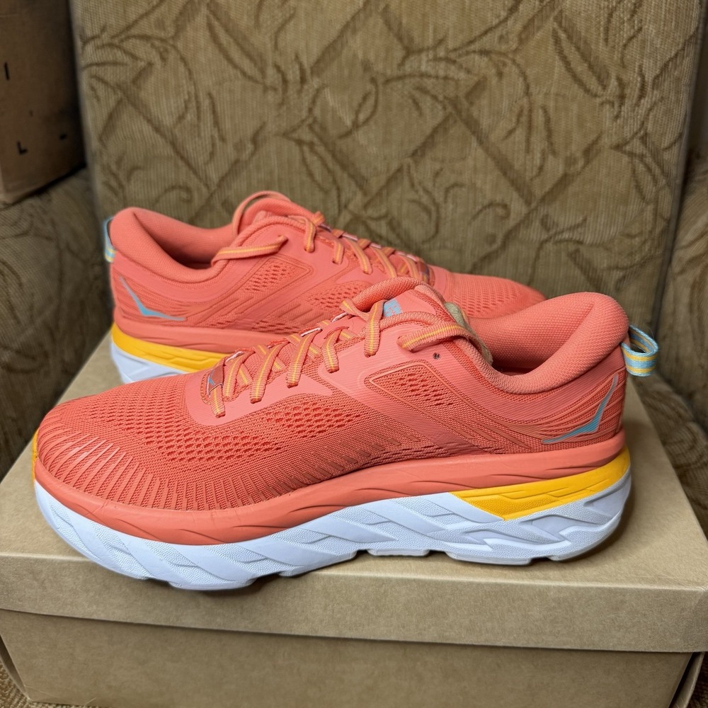 HOKA Bondi 7 Camellia Coastal Shade 1110519 CCSD Women's Size 9 Running Shoes - Picture 4 of 10